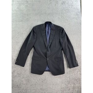 SuitSupply Suit Jacket 42 L Gray Wool Chambray Vitale Barberis Canonico Designer